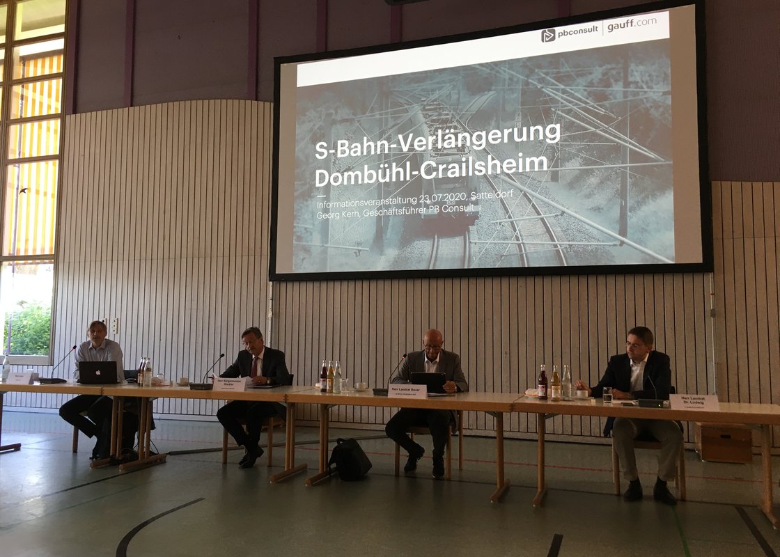 S-Bahnverlängerung Nürnberg – Crailsheim. Politik in Bayern und Baden-Württemberg unterstützt Empfehlungen von PB CONSULT