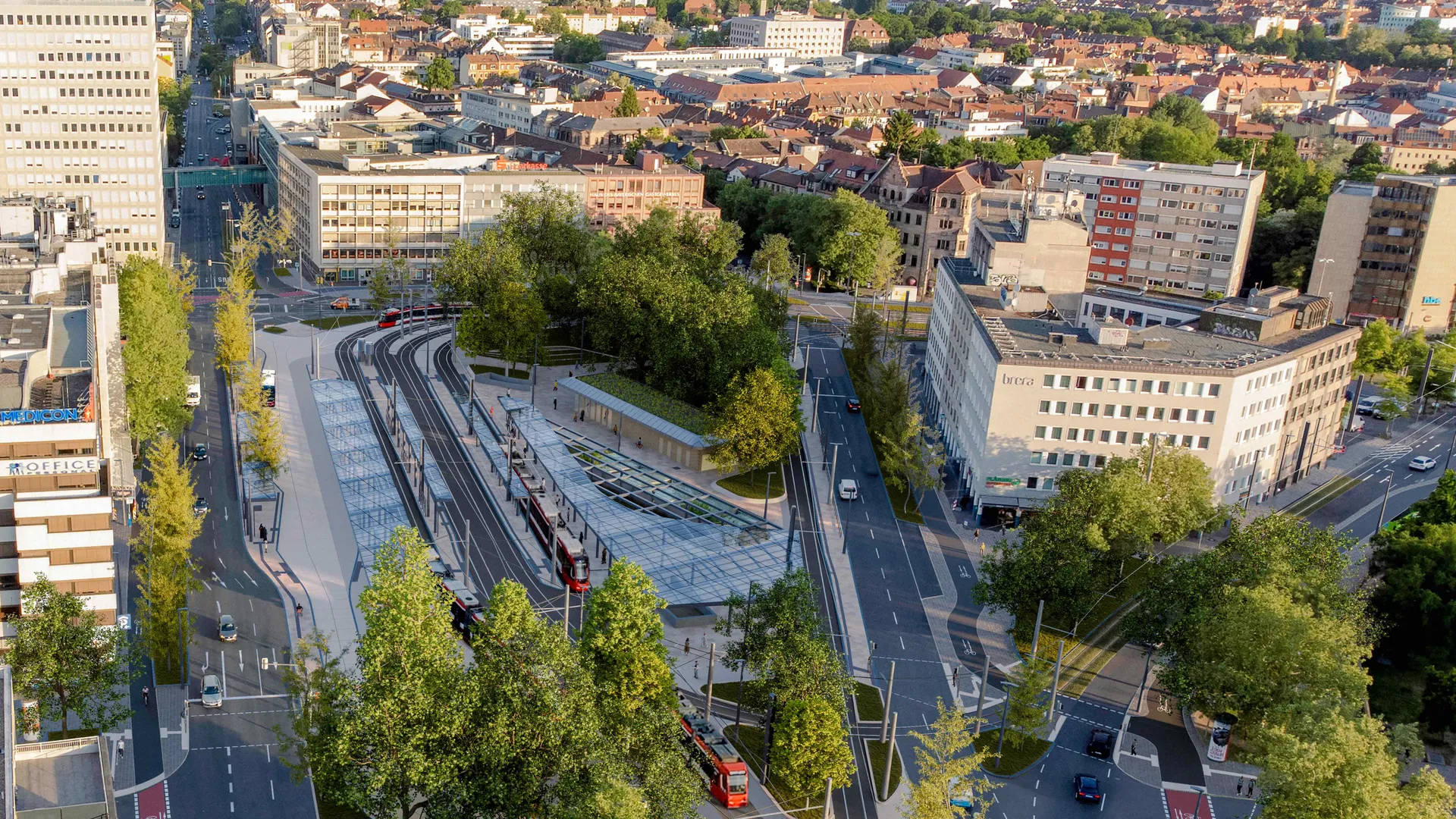 Grüne Neugestaltung des Plärrers im Stadtrat beschlossen