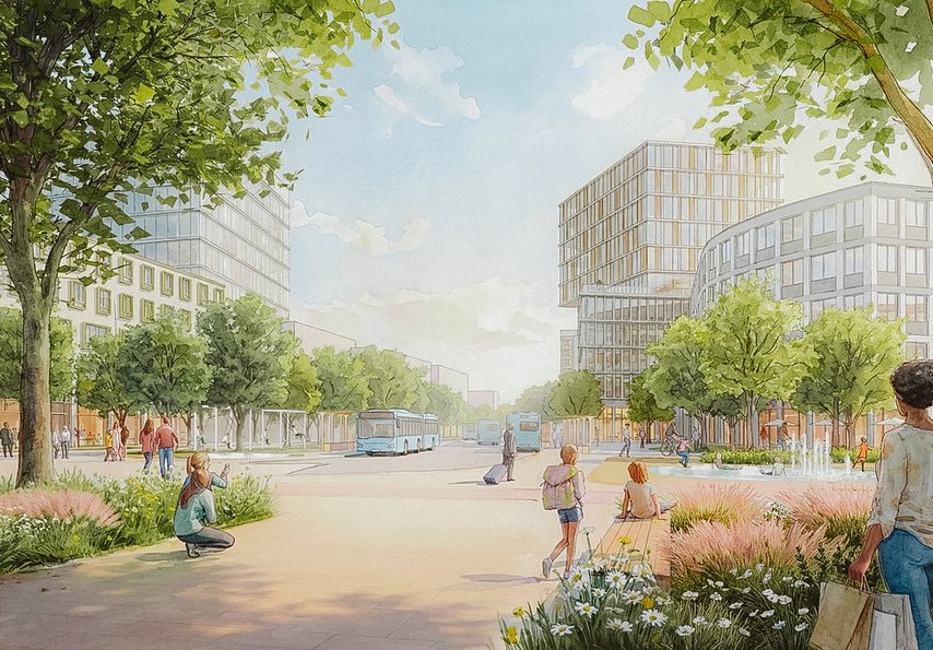 Towards a longer pedestrian zone: Wolfsburg’s Nordkopf is becoming (slightly) car-free